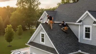 Professional roof inspection by vinyl siding contractors in Indianapolis, IN