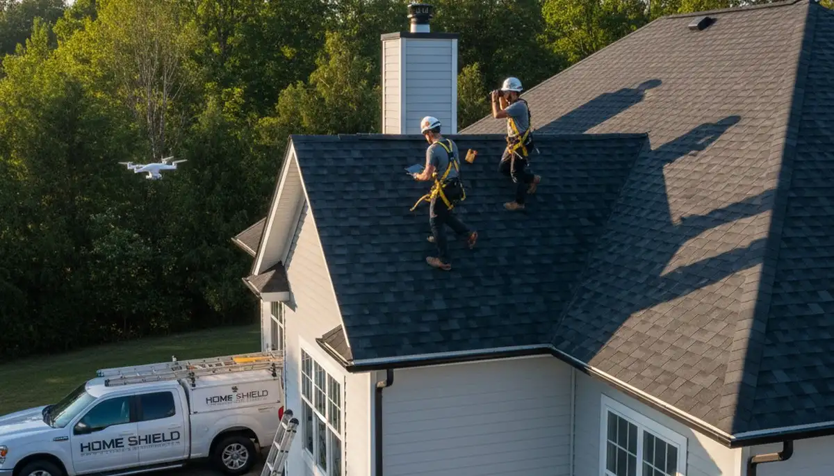 Professional roof inspection by vinyl siding contractors in Indianapolis, IN