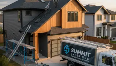 Roof repair and vinyl siding contractors in Indianapolis IN fixing storm damage homes