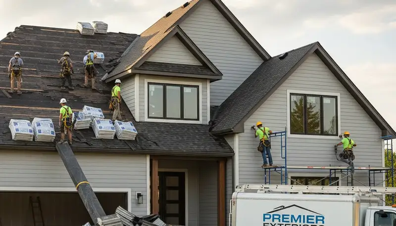 Vinyl siding and roof replacement by contractors in Indianapolis, IN