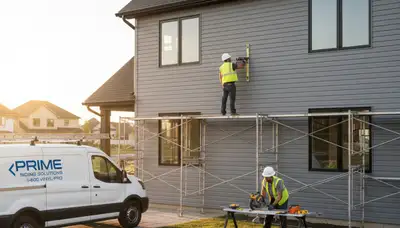 Professional vinyl siding installation on Indianapolis, IN home exterior by Next Level Exteriors
