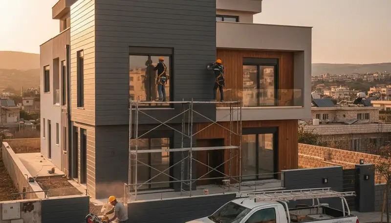 Vinyl siding installation by professional contractors in Indianapolis IN home exterior upgrade