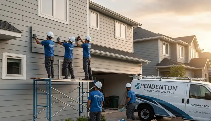 Vinyl siding contractors installing durable home siding in Indianapolis IN