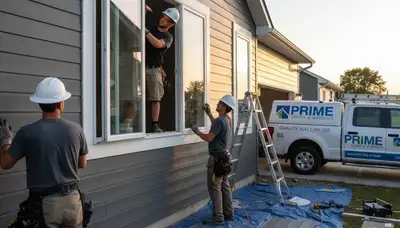 Vinyl siding and window installation by Next Level Exteriors in Indianapolis, IN