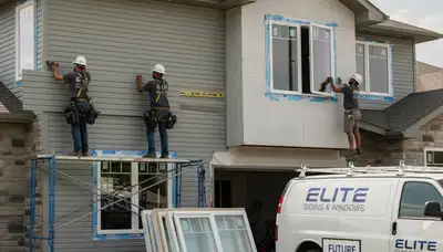 Professional window installation by vinyl siding contractors in Indianapolis, IN